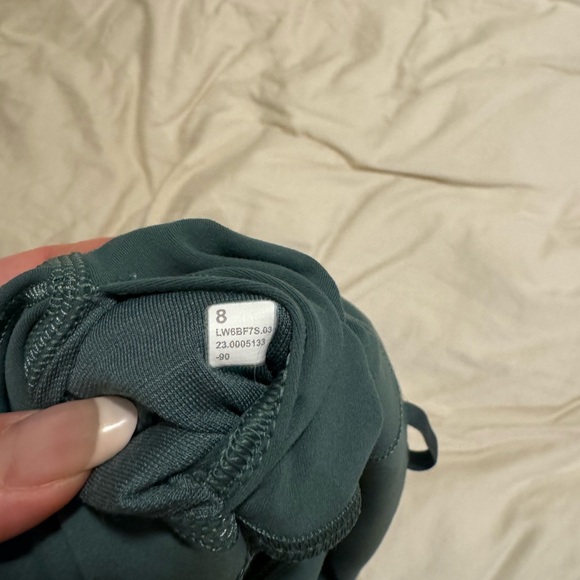 Lululemon Wunder Train Crop 21" size 8 in Medium Forest. - Picture 2 of 4